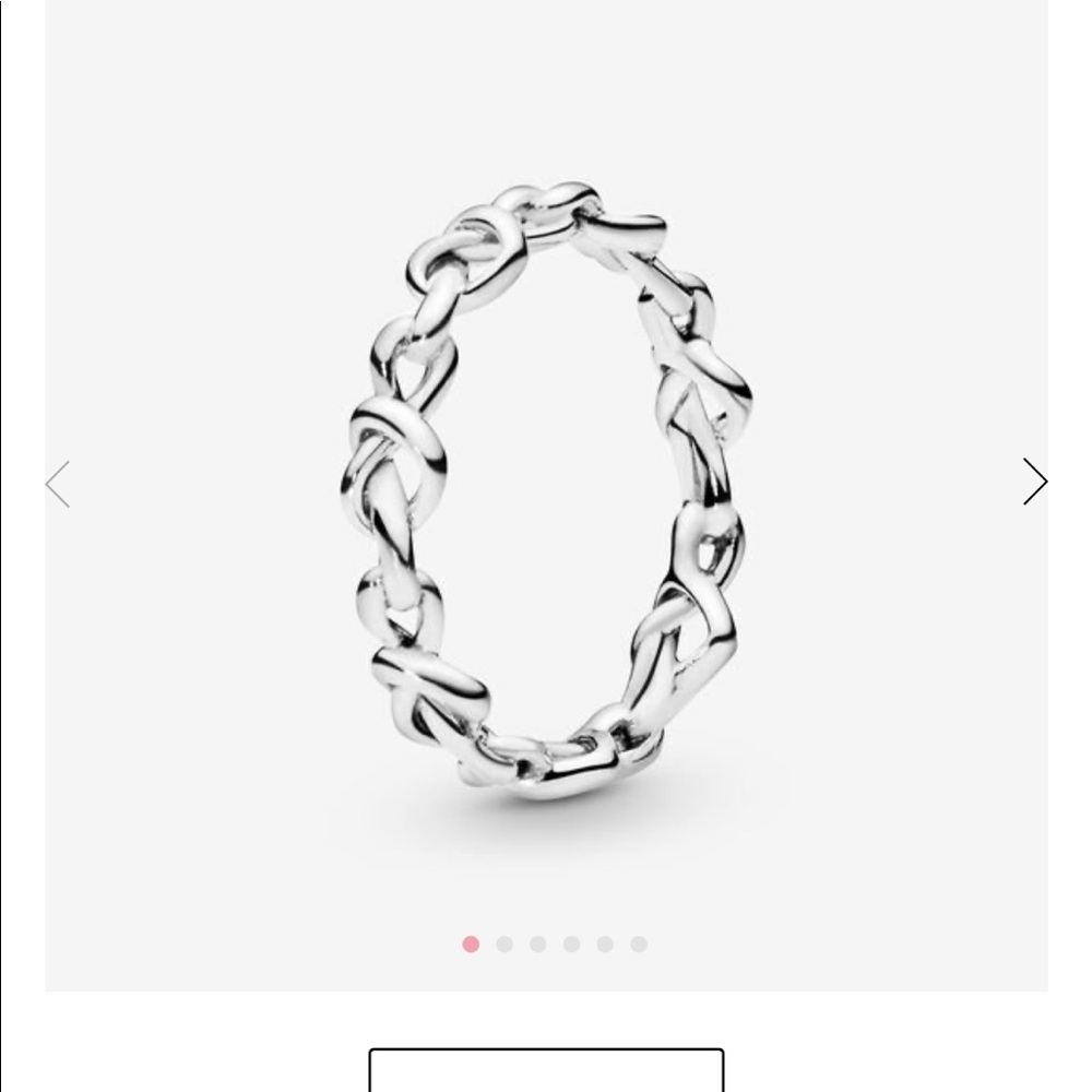 Pandora knotted heart ring